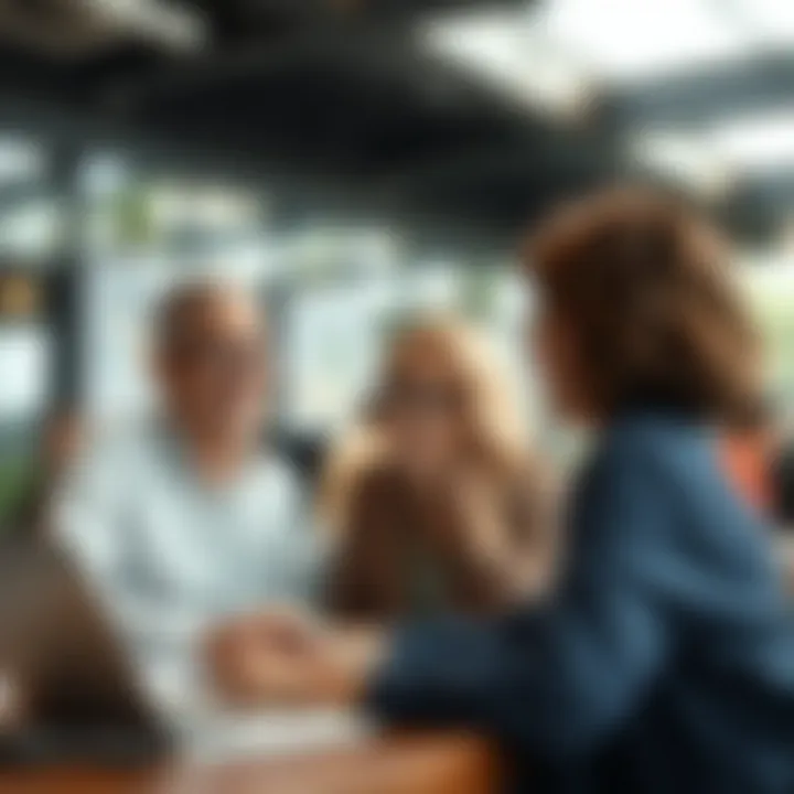 Nonprofit sector employees collaborating on financial planning