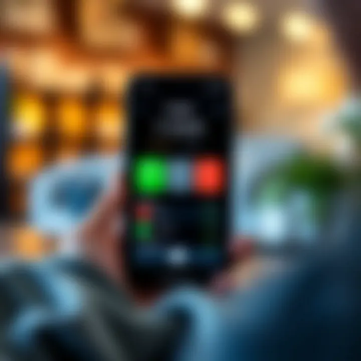 Smart Budgeting Solutions Digital budgeting app on a smartphone