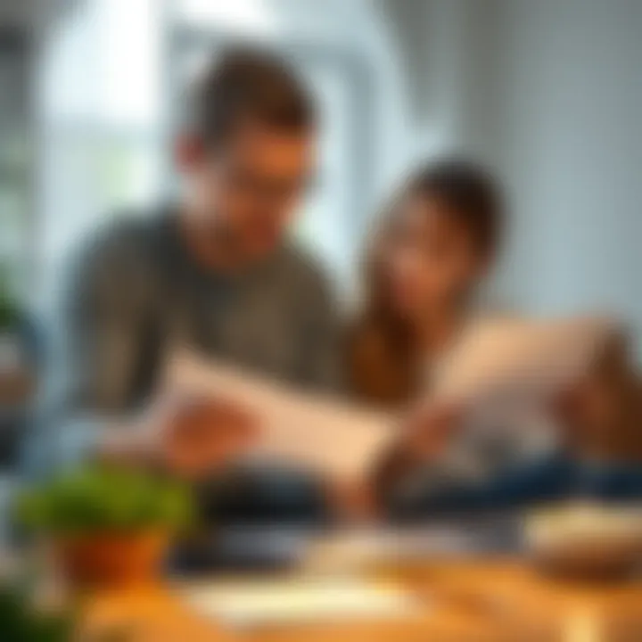 Effective Financial Planning Two individuals planning finances with documents