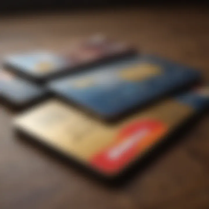 Comparison chart of different credit card types