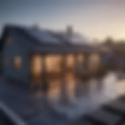 Solar panels installed on a modern home rooftop