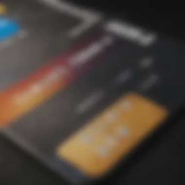 A close-up of a credit card showcasing its features