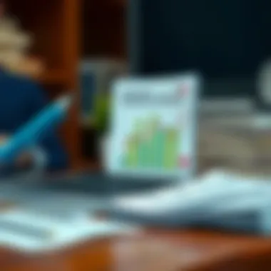 Illustration of financial record management