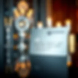 An elegant platinum credit card displayed against a luxurious backdrop