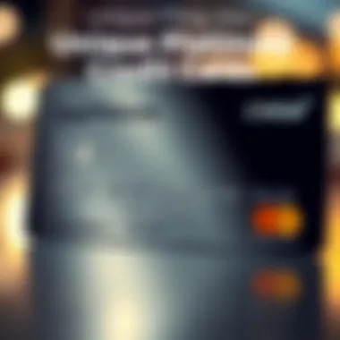 A visually appealing infographic summarizing unique features of platinum credit cards