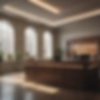 A Glimpse Inside Banking: Savings Accounts A serene bank interior showcasing savings accounts