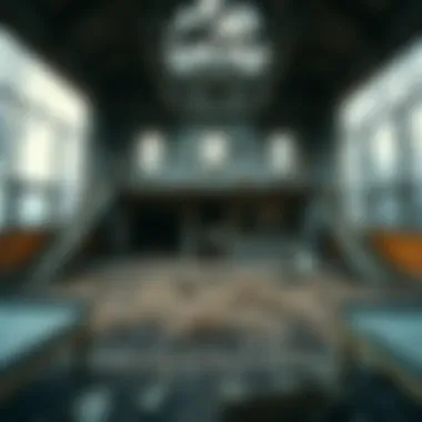 Beauty of Neglect in Abandoned Properties Decaying structure showcasing the beauty of neglect