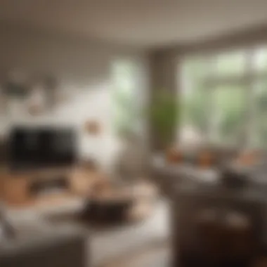 A cozy living room showcasing the comfort of homeownership