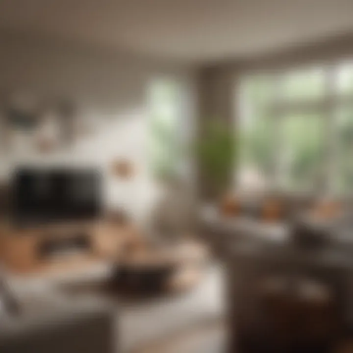 A cozy living room showcasing the comfort of homeownership