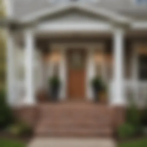A welcoming front porch of a new home symbolizing first-time ownership