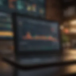 A sophisticated dashboard of an online trading platform showcasing advanced analytics tools.