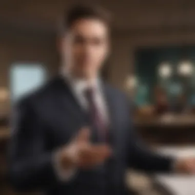Presenting High-Paying Career Opportunities A person in professional attire presenting a career opportunity