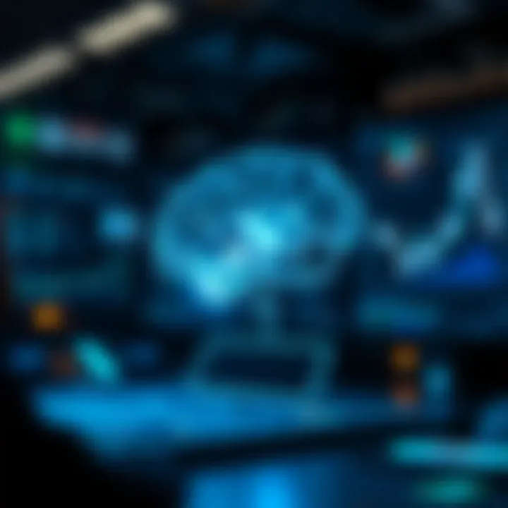 Artificial Intelligence: Shaping the Future of Investment A conceptual image of AI and data analysis