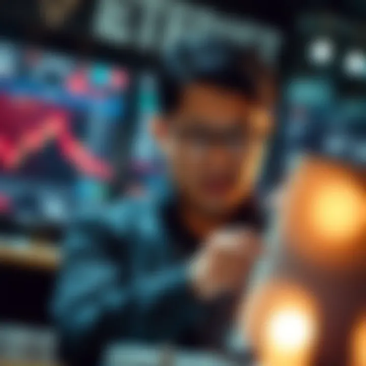 Investor evaluating ETF options