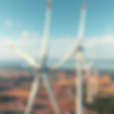 Wind turbines generating clean energy