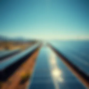 Aerial View of a Solar Farm An aerial view of a solar farm showcasing renewable energy generation