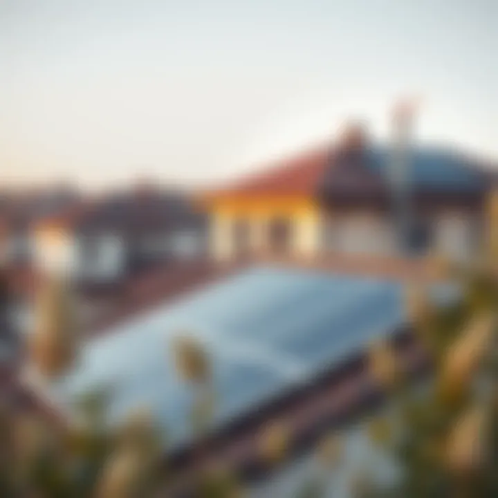 Residential Solar Panel Installation A solar panel installation on a residential rooftop