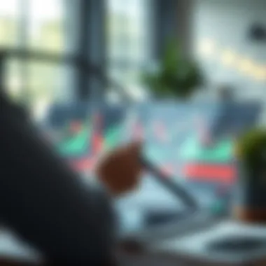 Advanced stock chart analysis interface