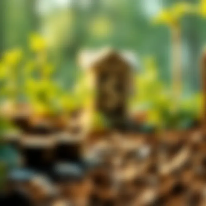 A serene savings environment illustrating financial growth