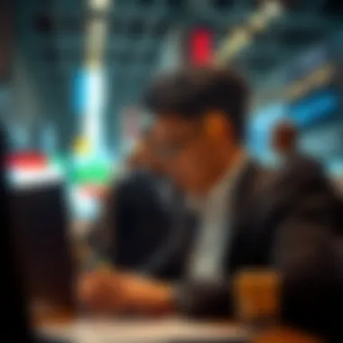 Visual depiction of market psychology and decision-making