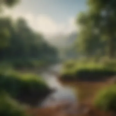 The Essence of Green Investments A serene landscape representing sustainability and eco-friendly investments