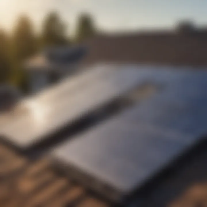 Solar panels installed on a modern home roof