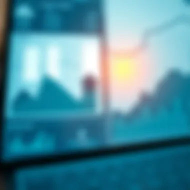 Financial charts and graphs representing house flipping profits