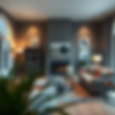 A well-staged living room showcasing potential of flipped homes