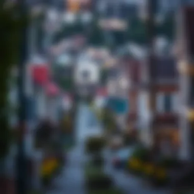 A vibrant neighborhood symbolizing real estate opportunities