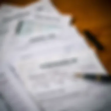 Tax forms and documents representing filing status