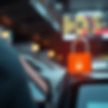 Illustration depicting security measures for ACH transactions