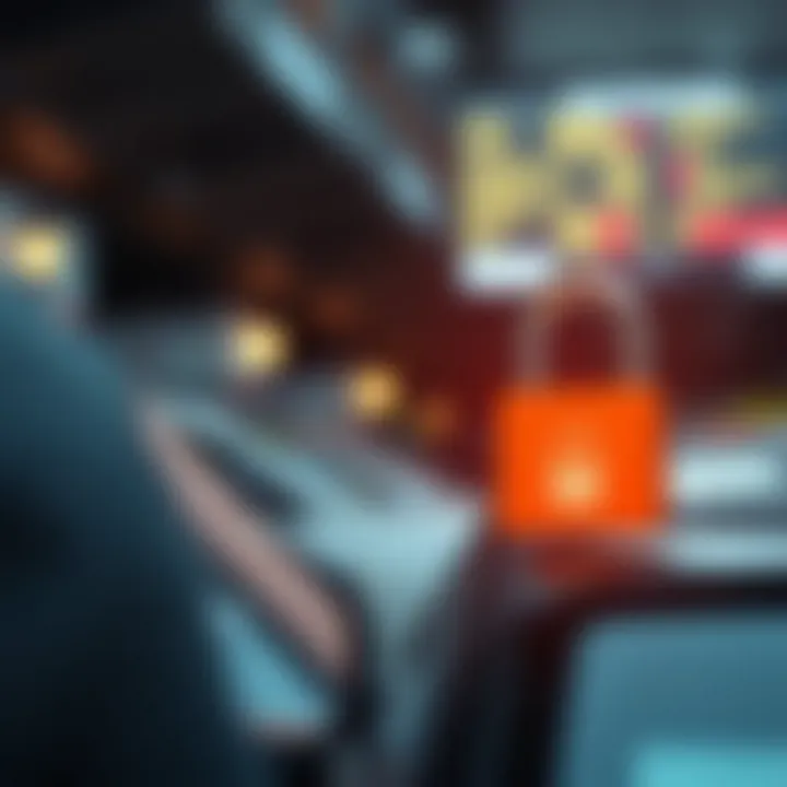 Illustration depicting security measures for ACH transactions