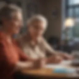 Visual representation of long term care insurance annuities structure