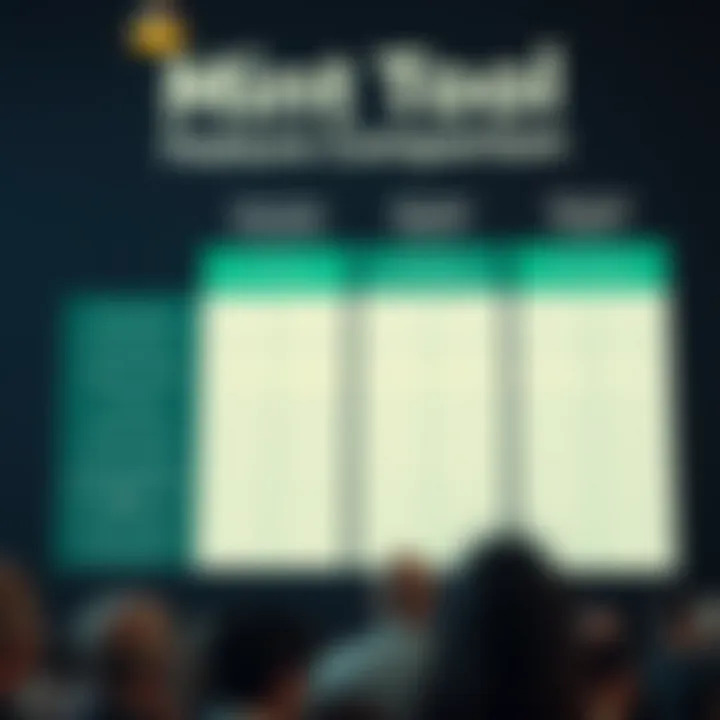 Comparison chart displaying Mint Tool features against alternative budgeting solutions