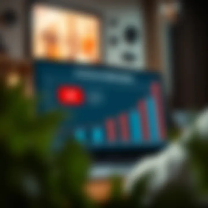 Graph depicting audience growth strategies for YouTube content