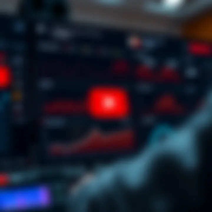 Dashboard view showcasing performance metrics for YouTube videos