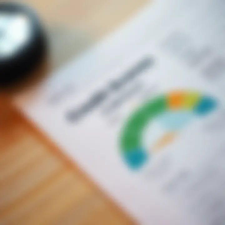 Understanding Credit Scores A close-up of a credit score report illustrating the importance of credit knowledge.