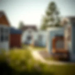 A visual representation of mobile homes in various settings