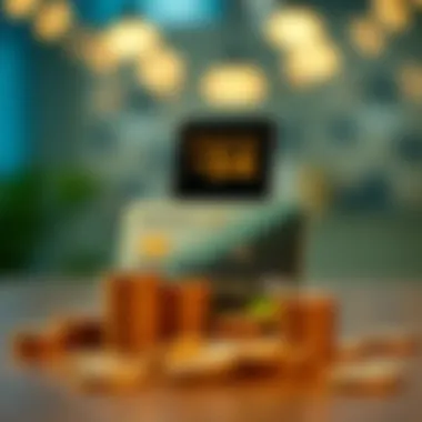 Visual representation of credit card rewards systems