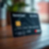 Visual representation of secured credit card features