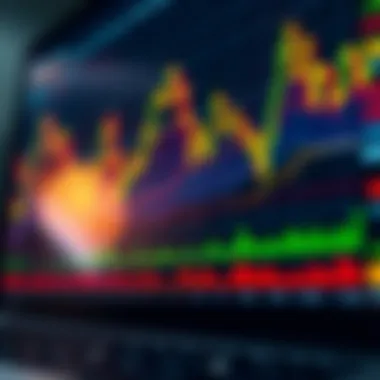 Close-up of stock market data and analytics