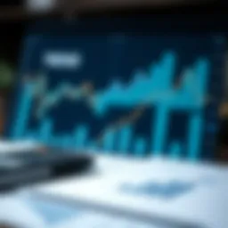 Graph representing managerial accounting trends