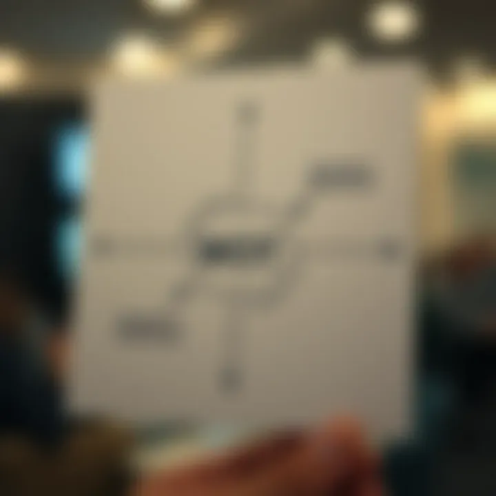 Diagram showcasing product strengths and weaknesses