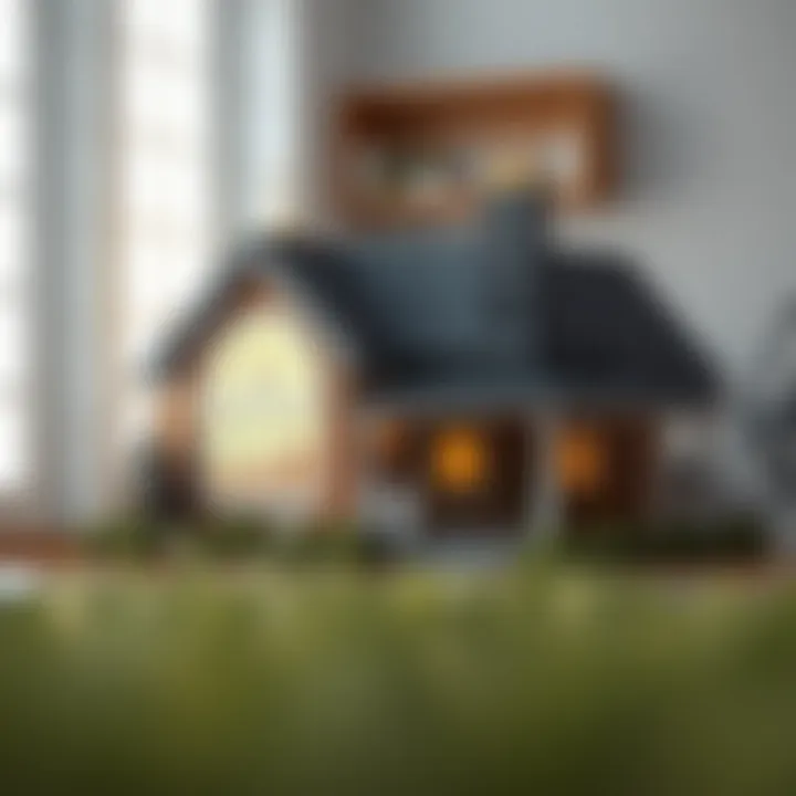 A cozy home representing financial stability.