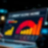 Visual representation of credit score metrics