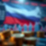 Graphical representation of Russian cryptocurrency market trends