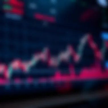 Graph depicting stock market trends and analytics