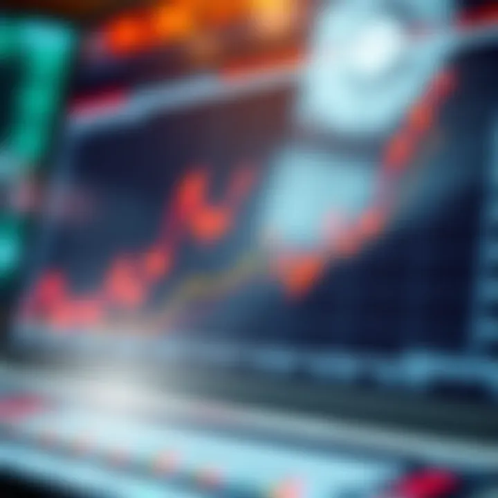 Graph illustrating stock market trends for 2022