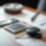 A calculator and car keys on a table symbolizing budgeting for car payments