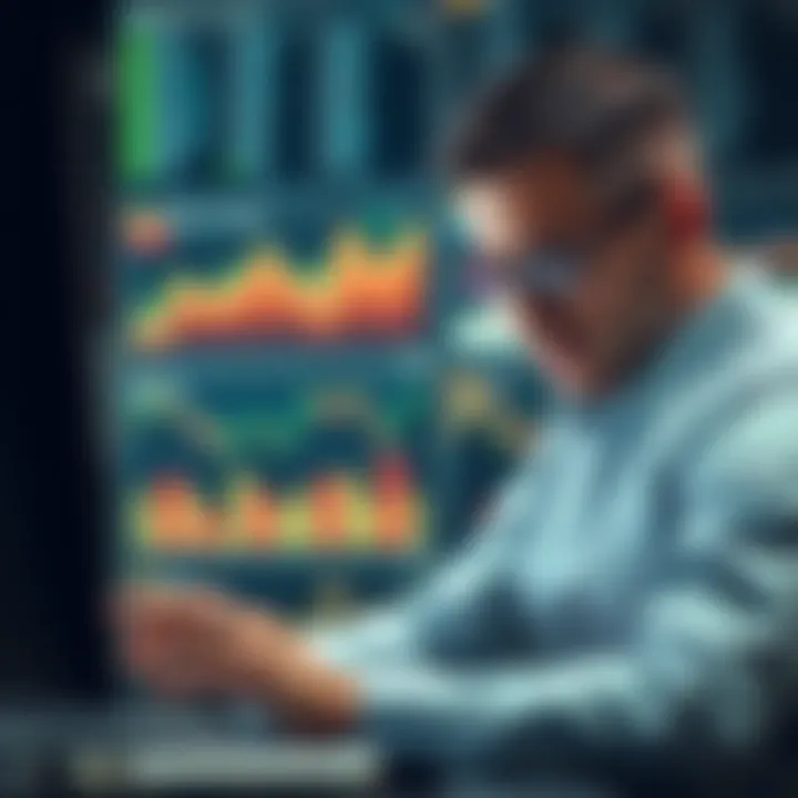 Investor analyzing stock performance